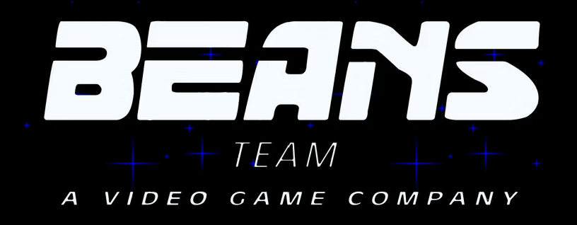 An image that says The Beans Team: A Video Game Company in a stylized font.